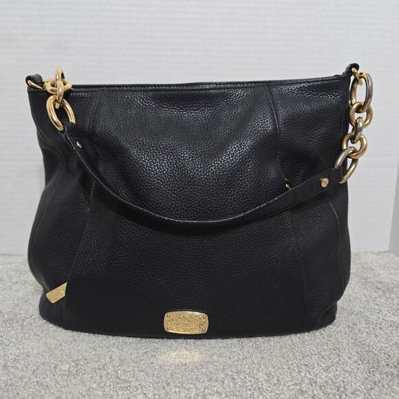 Michael Kors black pebbled leather slouchy hobo bag - Picture 1 of 12